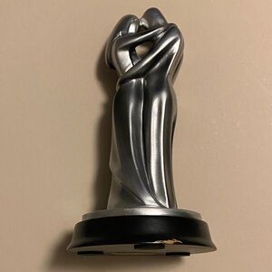 Elegant Silver Couple Sculpture